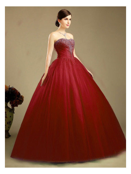 Robe Bustier Majestueuse - Rouge