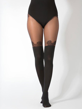 Collant Fantaisie Motifs Jarretelles