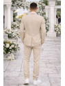 Costume homme beige 3 pièces