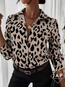 Chemise imprimée léopard – JAP Boutique