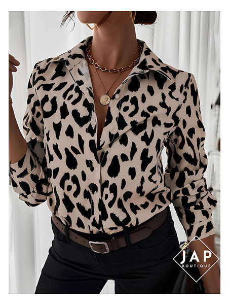 Chemise imprimée léopard – JAP Boutique