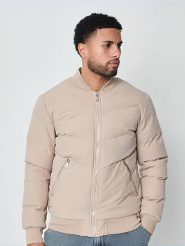 Veste Manteaux beige matelassé imperméable