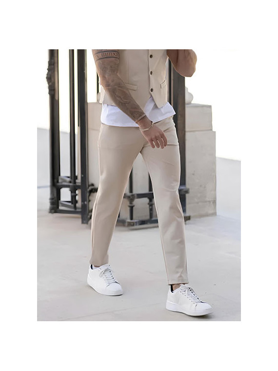 Pantalon Chino Homme Coupe Ajustée