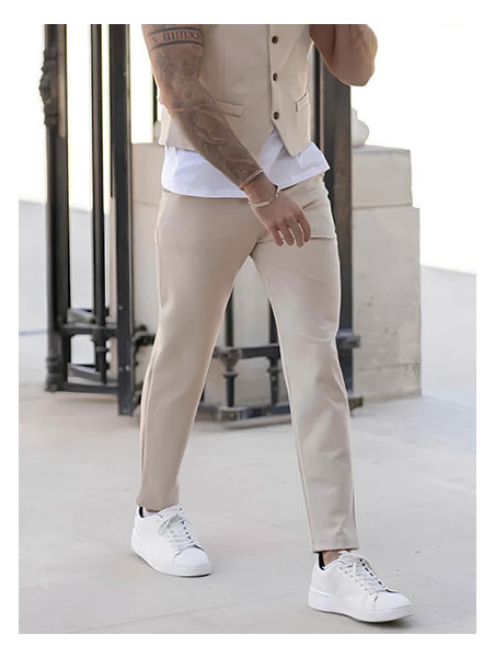 Pantalon Chino Homme Coupe Ajustée