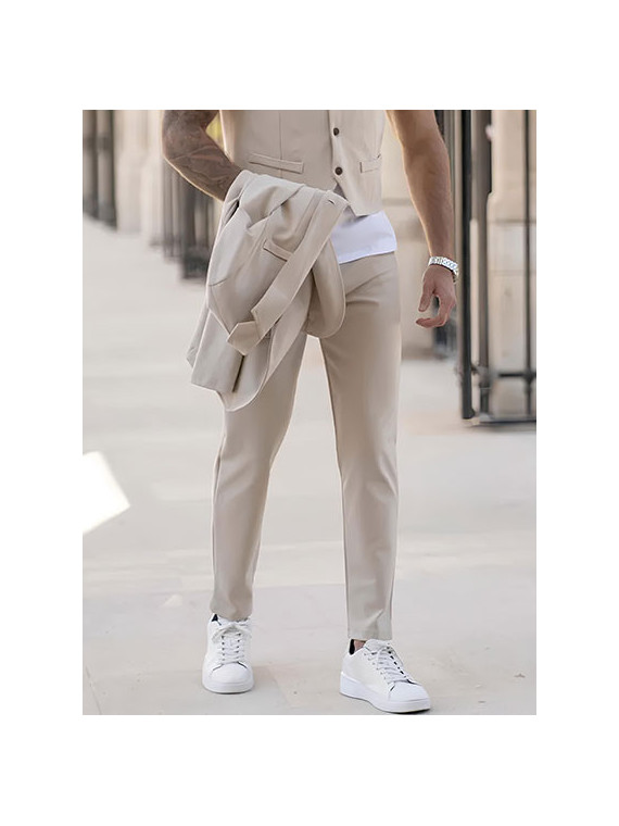 Pantalon Chino Homme Coupe Ajustée
