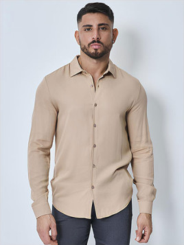 Chemise Élégance Décontractée - Beige