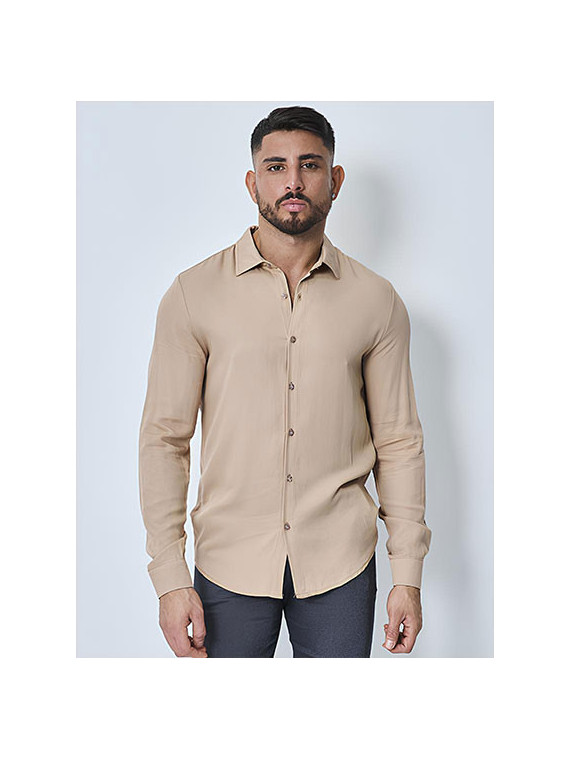 Chemise Élégance Décontractée - Beige
