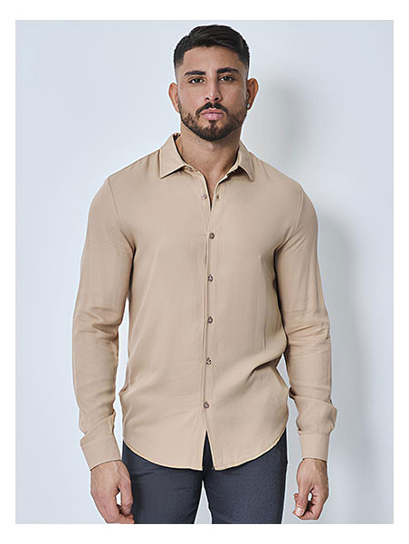 Chemise Élégance Décontractée - Beige