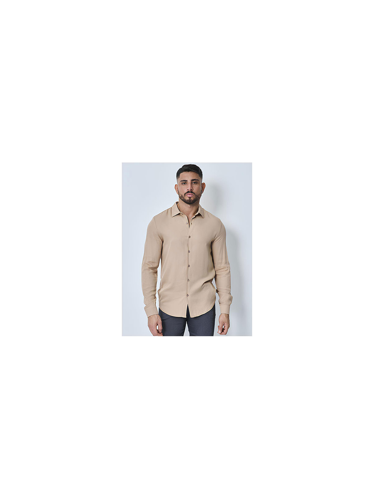 Chemise Élégance Décontractée - Beige
