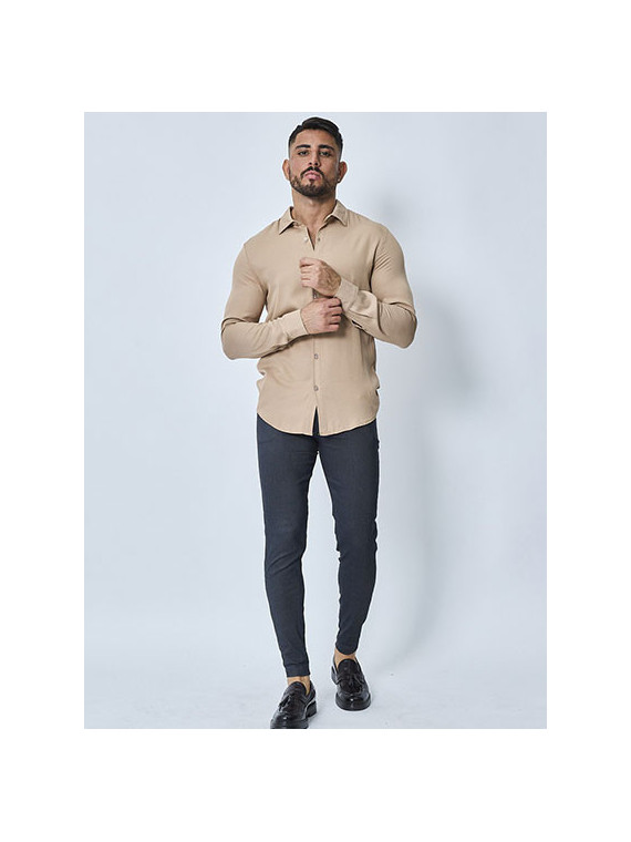 Chemise Élégance Décontractée - Beige